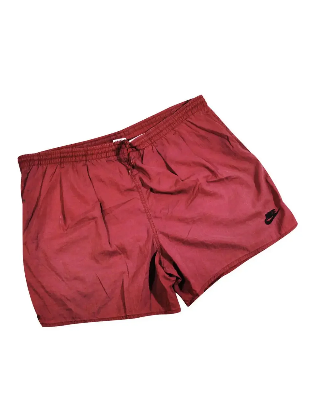Vintage Nike 90s Swim Maroon Red Mens Swimsuit Size Medium (33-34)
